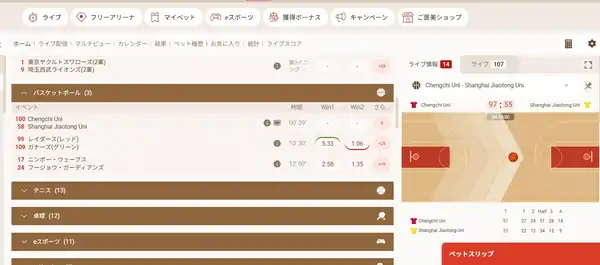遊雅堂のリーガACBへの賭け